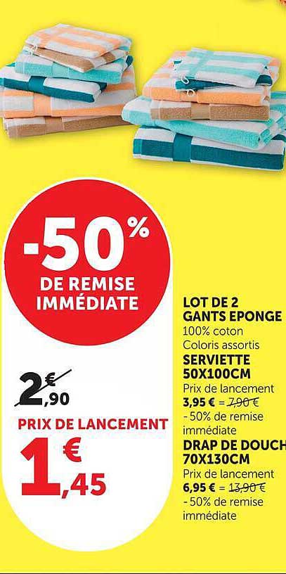 -50% DE REMISE IMMÉDIATE