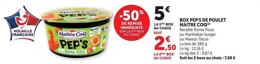 -50% DE REMISE IMMÉDIATE SUR LA 2ÈME BOX AU CHOIX