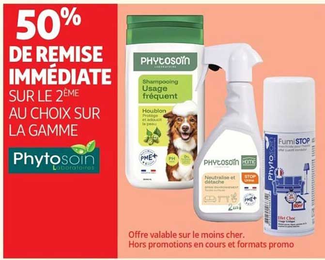 50% DE REMISE IMMÉDIATE SUR LE 2ÈME AU CHOIX SUR LA GAMME Phytosoin Laboratoire