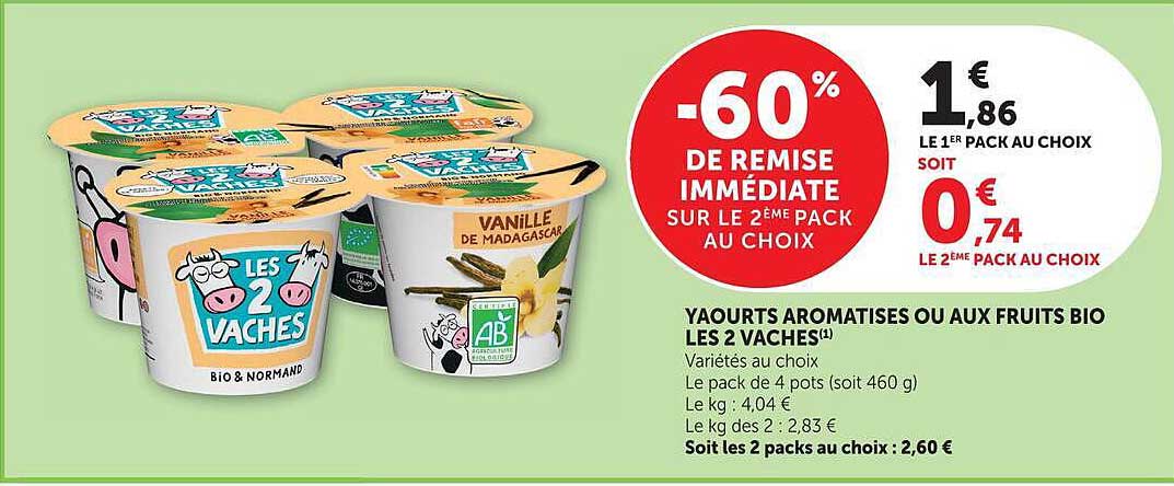-60% DE REMISE IMMÉDIATE SUR LE 2ÈME PACK AU CHOIX