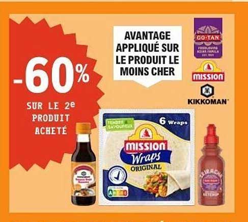 -60% SUR LE 2e PRODUIT ACHETÉ