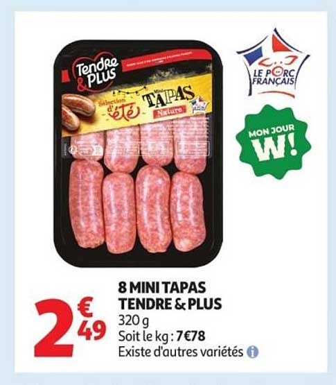 8 MINI TAPAS TENDRE & PLUS