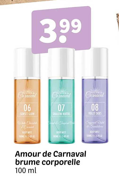Amour de Carnaval brume corporelle 100 ml