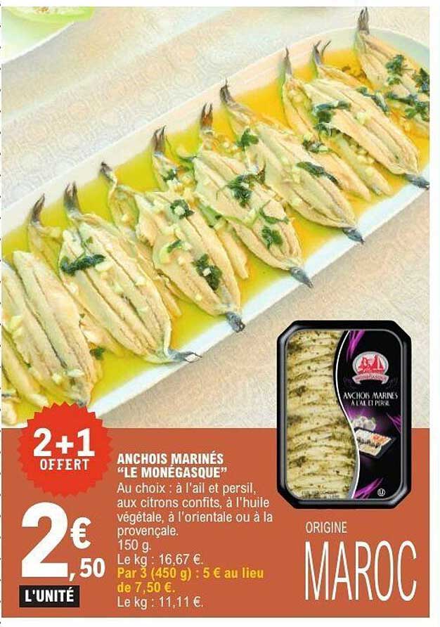 ANCHOIS MARINÉS “LE MONEGASQUE”