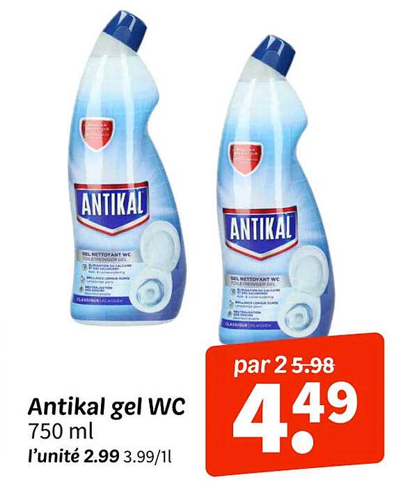 Antikal gel WC 750 ml