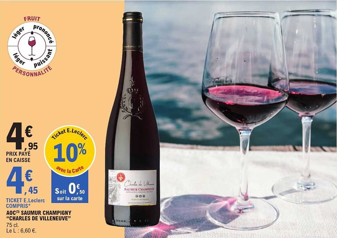 AOC SAUMUR CHAMPIGNY “CHARLES DE VILLENEUVE”