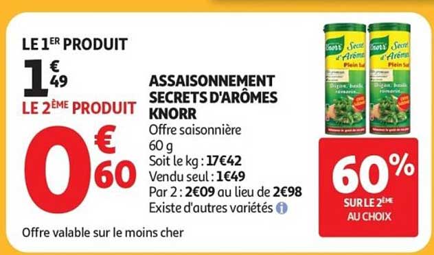 ASSAISONNEMENT SECRETS D'ARÔMES KNORR