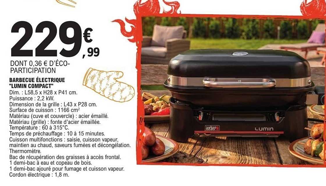 BARBECUE ÉLECTRIQUE "LUMIN COMPACT"