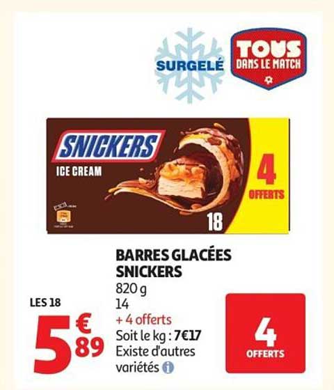 BARRES GLACÉES SNICKERS