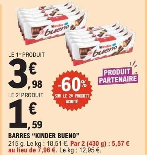 BARRES “KINDER BUENO”