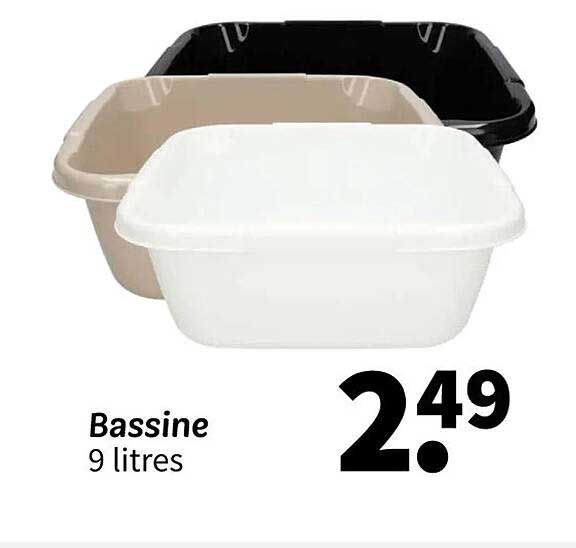 Bassine 9 litres