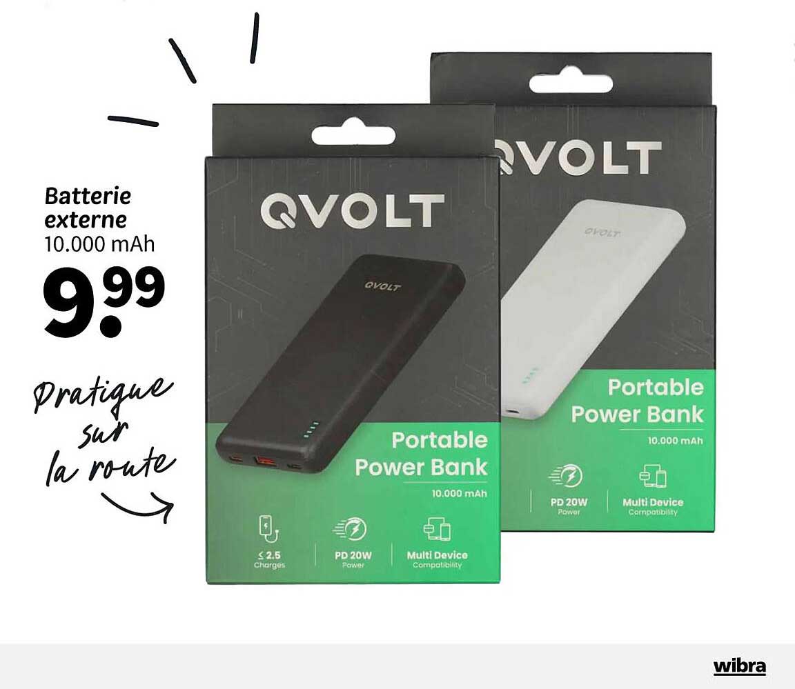 Batterie externe 10.000 mAh