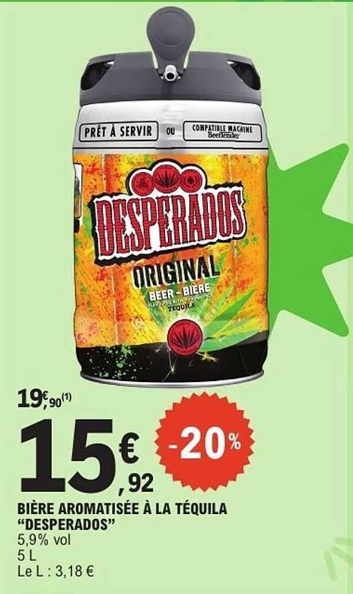 BIÈRE AROMATISÉE À LA TÉQUILA “DESPERADOS”