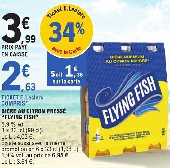 BIÈRE AU CITRON PRESSÉ “FLYING FISH”