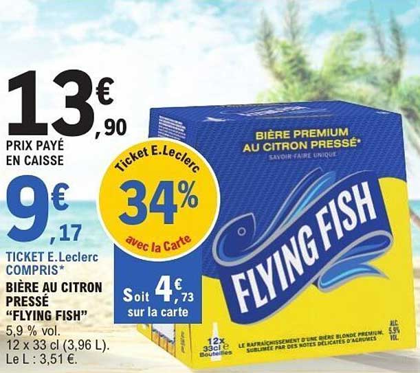 BIÈRE AU CITRON PRESSÉ "FLYING FISH"