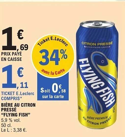 BIÈRE AU CITRON PRESSÉ “FLYING FISH”