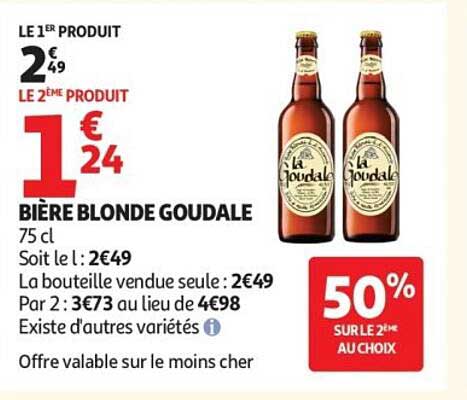 BIÈRE BLONDE GOUDALe