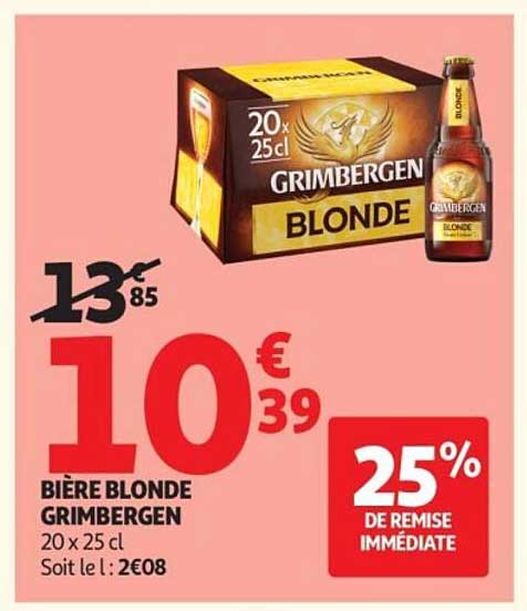 BIÈRE BLONDE GRIMBERGEN