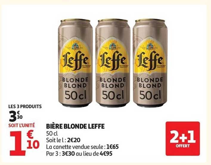 BIÈRE BLONDE LEFFE 50cl