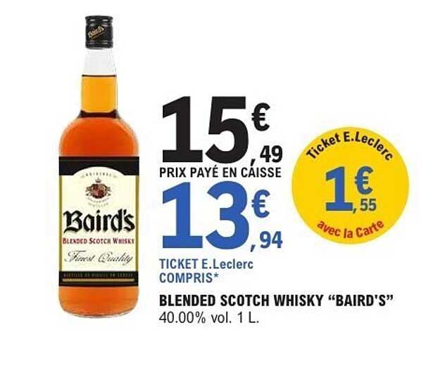 BLENDED SCOTCH WHISKY “BAIRD'S”