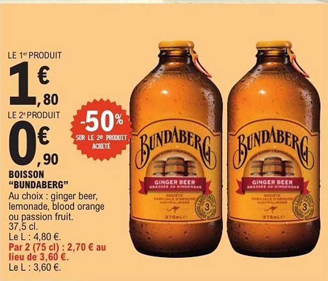 BOISSON "BUNDABERG"