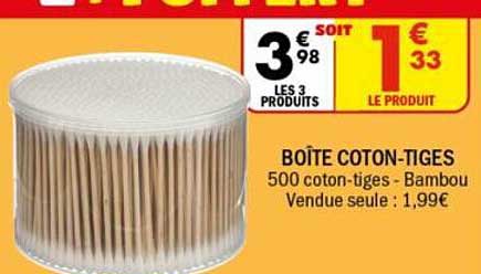 BOÎTE COTON-TIGES