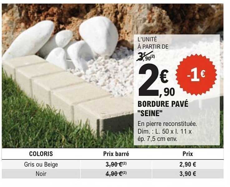 BORDURE PAVÉ "SEINE"