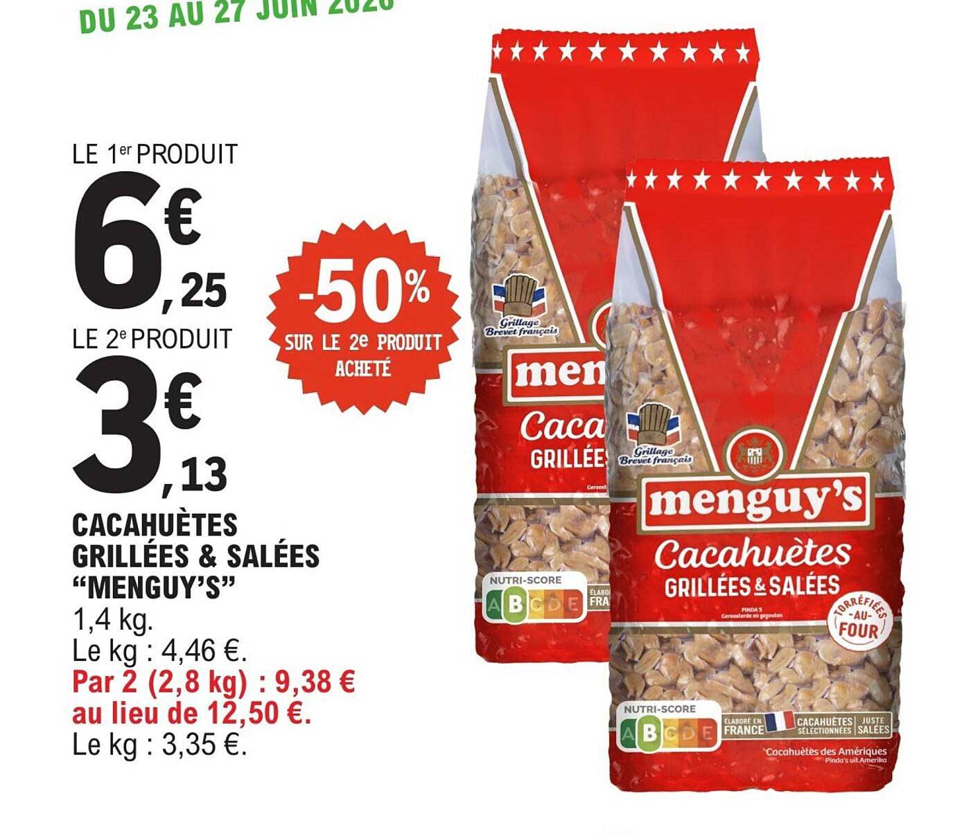 CACAHUÈTES GRILLÉES & SALÉES “MENGUY’S”