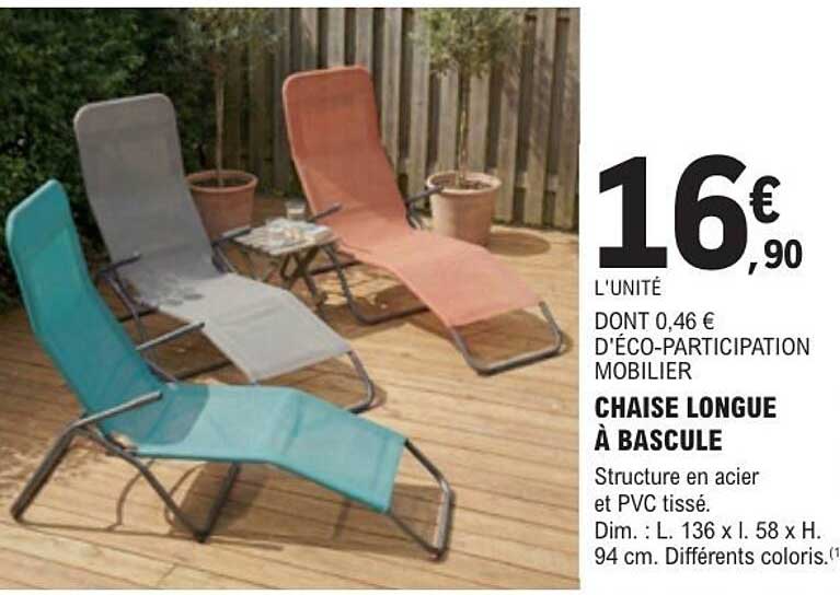 CHAISE LONGUE À BASCULE