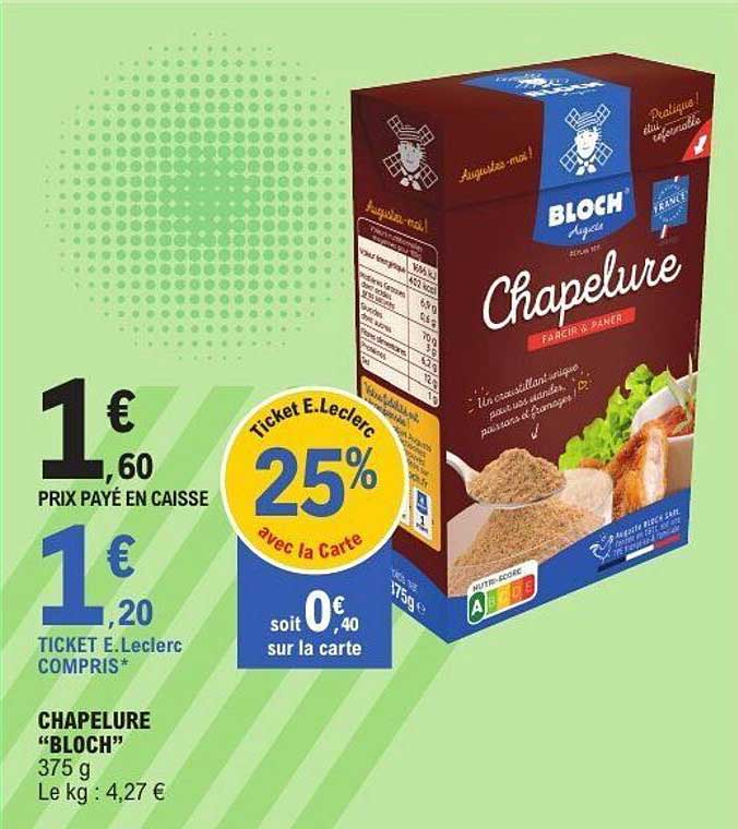 CHAPELURE "BLOCH"