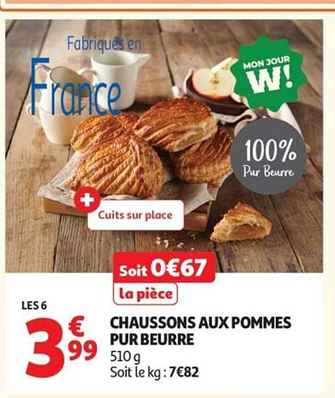 CHAUSSONS AUX POMMES PUR BEURRE