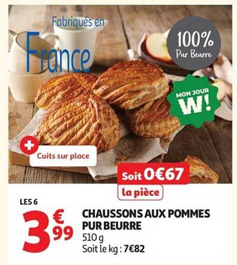 CHAUSSONS AUX POMMES PUR BEURRE