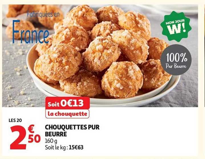 CHOUQUETTES PUR BEURRE