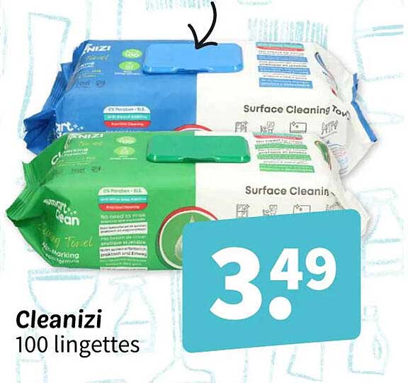 Cleanizi 100 lingettes