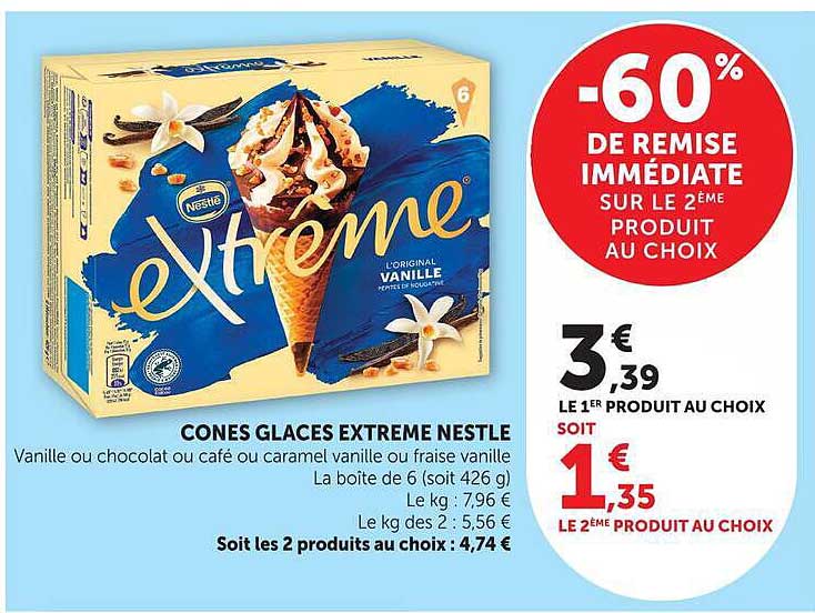 CONES GLACES EXTREME NESTLE