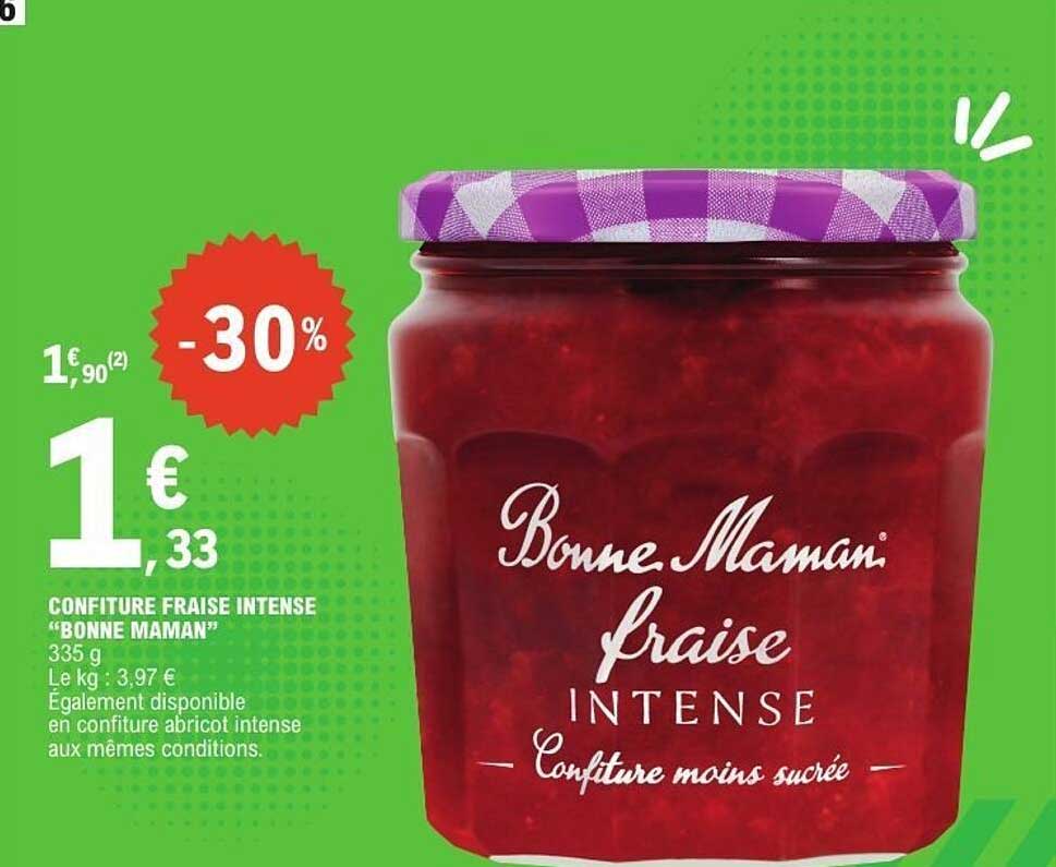 Confiture fraise intense "Bonne Maman"