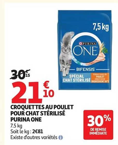 CROQUETTES AU POULET POUR CHAT STÉRILISÉ PURINA ONE