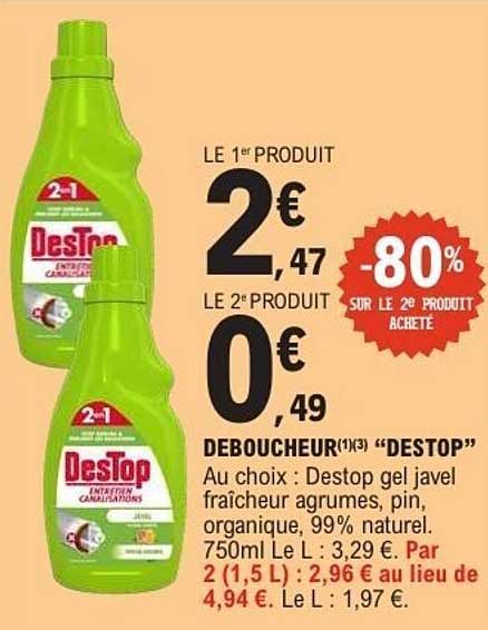 DEBOUCHEUR(1X3) “DESTOP”