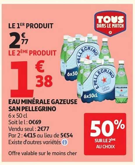 EAU MINÉRALE GAZEUSE SAN PELLEGRINO