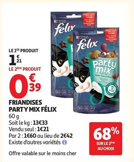 FRIANDISES PARTY MIX FÉLIX 60 g