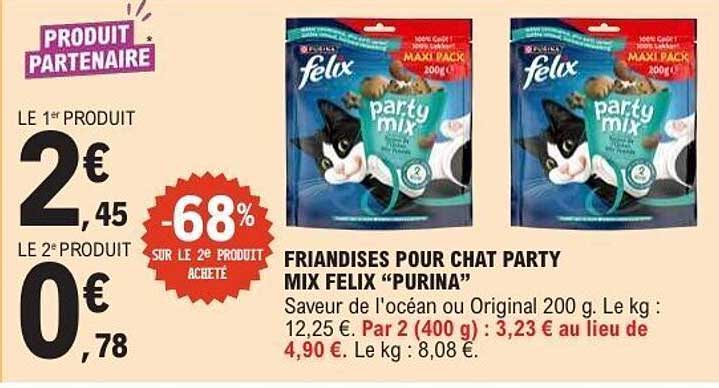 FRIANDISES POUR CHAT PARTY MIX FELIX “PURINA”