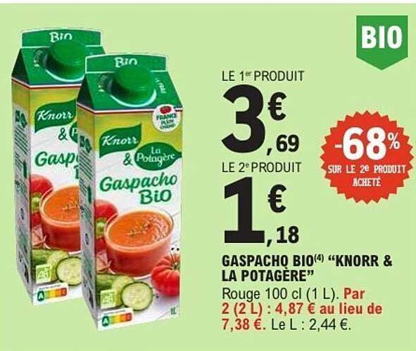 GASPACHO BIO" KNORR & LA POTAGERE"