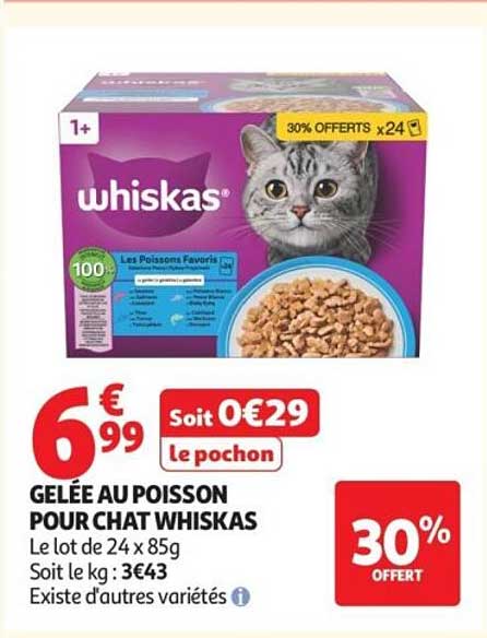 GELÉE AU POISSON POUR CHAT WHISKAS