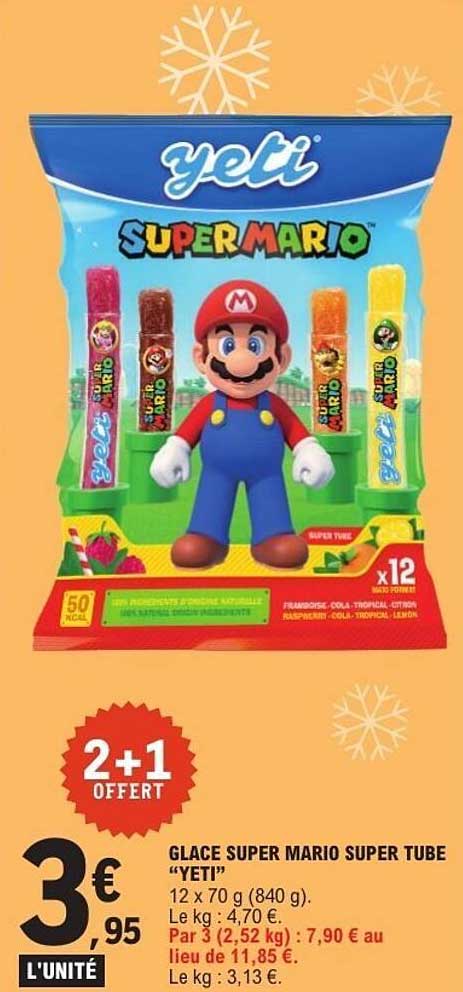 GLACE SUPER MARIO SUPER TUBE “YETI”