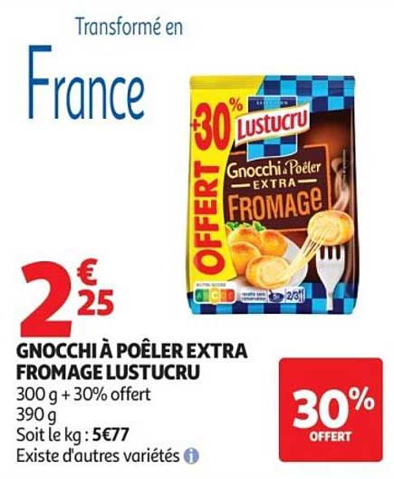 GNOCCHI À POÊLER EXTRA FROMAGE LUSTUCRU