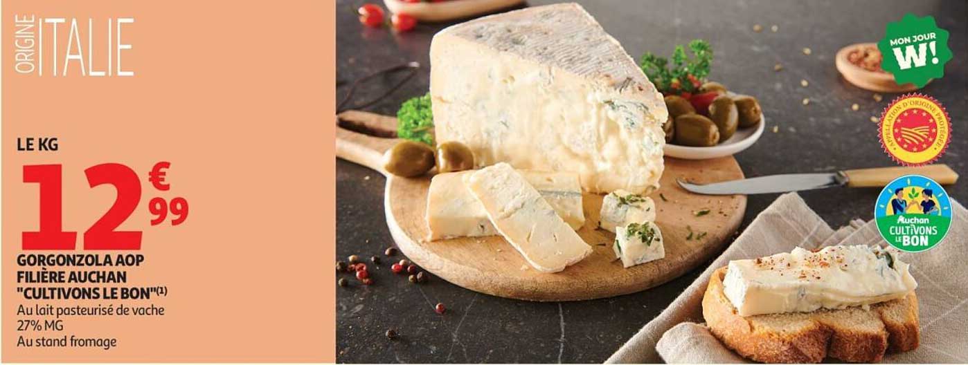 GORGONZOLA AOP FILIÈRE AUCHAN "CULTIVONS LE BON"(1)