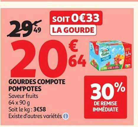 GOURDES COMPOTE POM'POTES