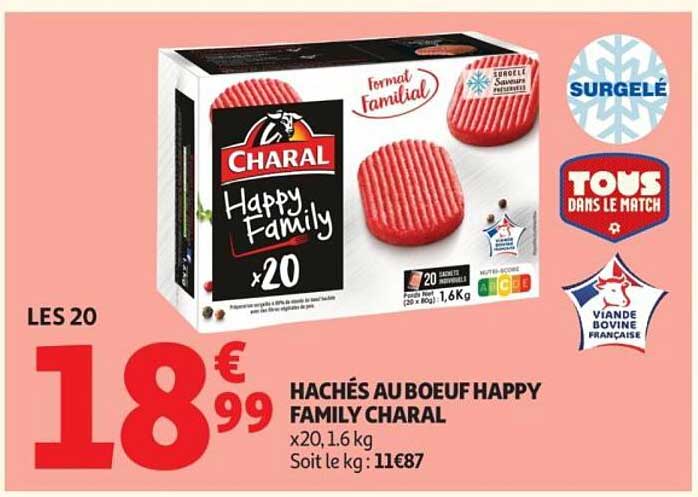HACHÉS AU BOEUF HAPPY FAMILY CHARAL