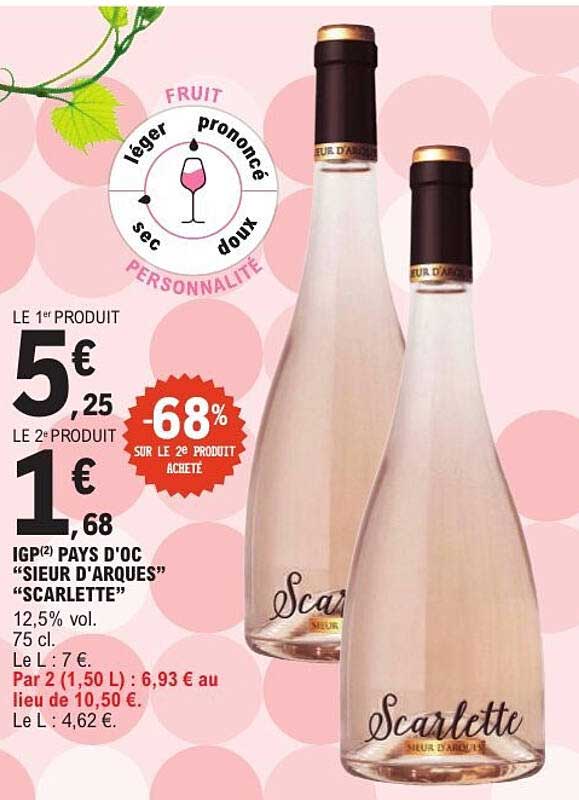 IGP PAYS D'OC “SIEUR D'ARQUES” “SCARLETTE”