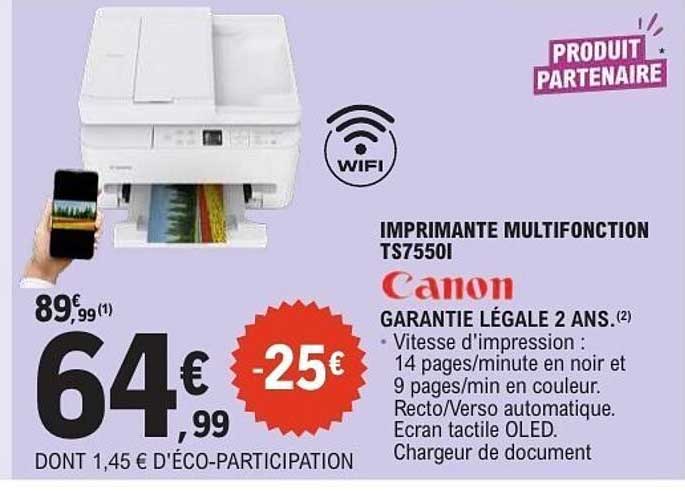IMPRIMANTE MULTIFONCTION TS7550I Canon
